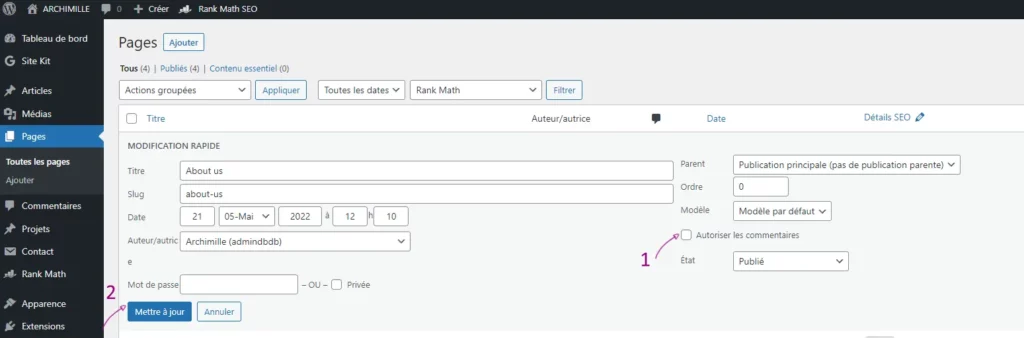 activer-commentaire-page-wordpress