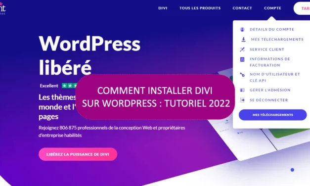 Comment installer divi sur wordpress : tutoriel 2024