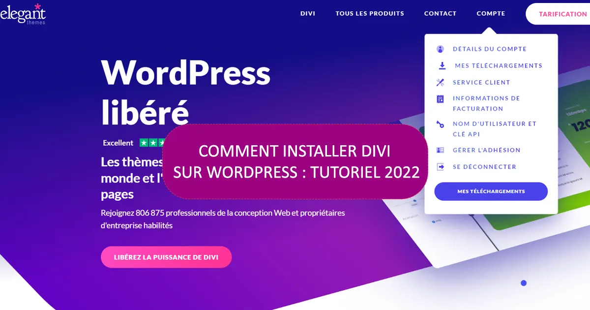 Comment installer divi sur wordpress : tutoriel 2024