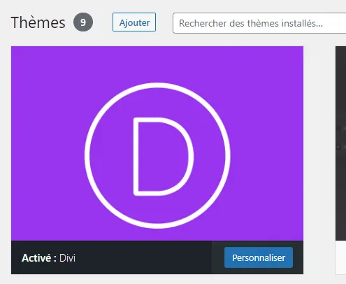 installer divi sur wordpress