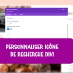 Personnaliser l’icône de recherche DIVI