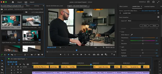 Adobe Premiere Pro video editor software