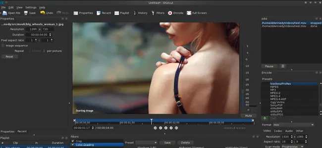 Shotcut software editor video