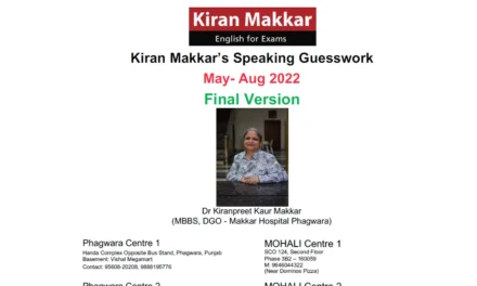 Kiran Makkar’s Speaking Guesswork Book 2022